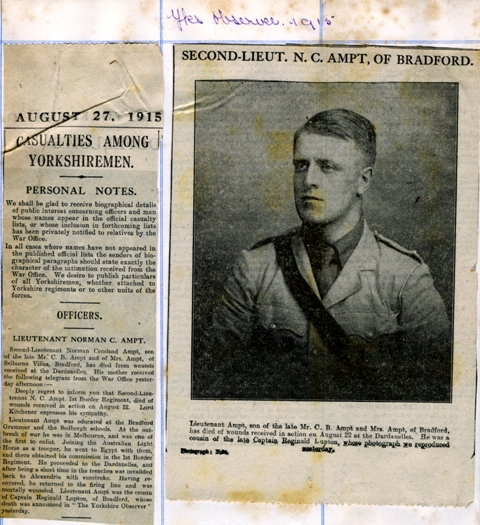 1915 Newspaper cuttings